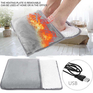 Heating Pad Usb Electric Heater For Feet Warm Slippers Winter Hand Foot Warmer For Women And Men Washable Foot Heating Pad