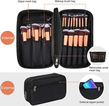 Load image into Gallery viewer, Professional Cosmetic Bag Beauty Case Toiletry Brush Organizer  Multi Functional Makeup Bag for Travel &amp; Home