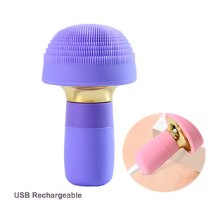 New Design Waterproof Electric Facial Cleansing Brush Ultrasonic Cleaner Exfoliating Blackhead Remover Face Massager