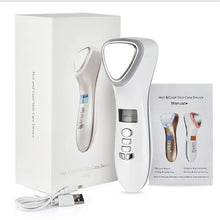 Load image into Gallery viewer, Ultrasound Facial Lifting Massager Vibration Hot Cold Hammer Ultrasonic LED Photon Shrink Pores Household