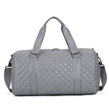 Load image into Gallery viewer, Lingge PU Leather Men&#39;s Fitness Travel Bag Simple Large Capacity Shoulder Messenger Bag Multifunctional Design Unisex Handbag