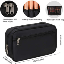 Load image into Gallery viewer, Professional Cosmetic Bag Beauty Case Toiletry Brush Organizer  Multi Functional Makeup Bag for Travel &amp; Home
