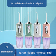 Load image into Gallery viewer, Newest Electric Oral Irrigator UV Sterilization USB Charger Dental Water Jet Flosser Waterproof Tartar Removal Tooth Pick Floss