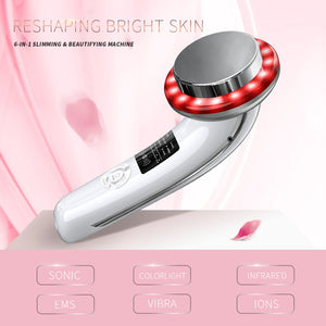 6 in 1 Ultrasound Cavitation Machine Body Slimming Massager Anti-Cellulite Galvanic Infrared EMS