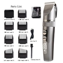 Load image into Gallery viewer, Adjustable New Style Electric Hair Clipper Professional Hair Trimmer Cutting Machine Charging Pusher Led Display