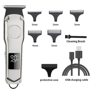 Professional Hair Clipper Rechargeable Electric Barber Cutting Machine Beard Trimmer Shaver Razor for Men Hair Cutter