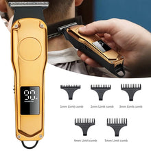 Load image into Gallery viewer, Professional Hair Clipper Hair Trimmer Machine USB Rechargeable Electric Men Beard Barber Hair Cutting Machine for Adult Kid