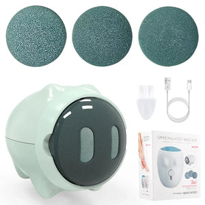 Lovely Pig Shaped Foot Files Foot Skin Care Electric Foot Callus Easy Disassembly Exfoliator Feet Callus Remover