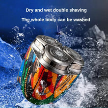 Load image into Gallery viewer, Electric Shaver Rechargeable Razor Mini Waterproof Shaving Machine Shaver for Men 3 Head Pocket Size Washable Beard Razor USB
