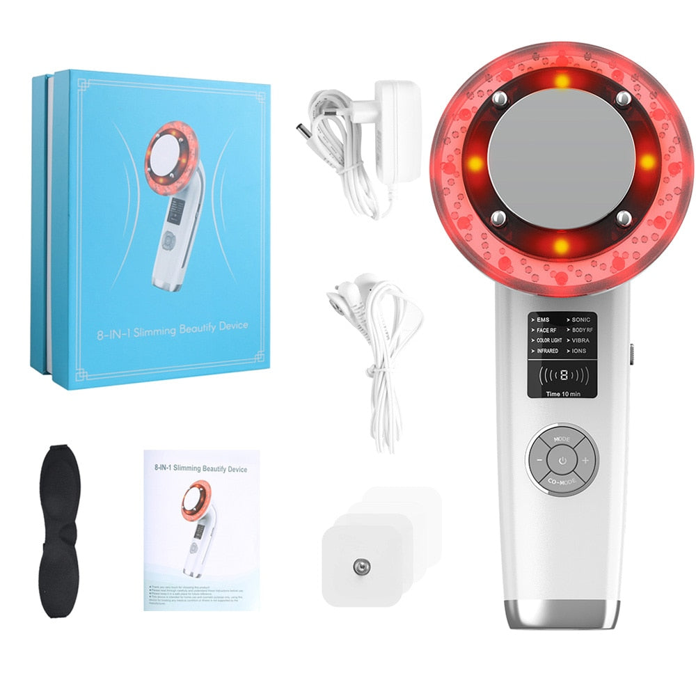 Ultrasonic Cavitation EMS Fat Burner Body Slimming Machine Weight Loss Massager Infrared Therapy RF Skin Tighten Beauty Device