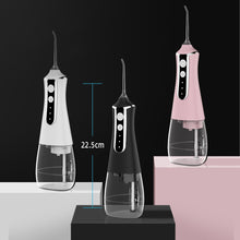 Load image into Gallery viewer, Portable Oral Irrigator Dental Water Flosser Rechargeable Dental Water Jet Pick 3 Modes 300ML Tank Waterproof for Cleaning Teeth