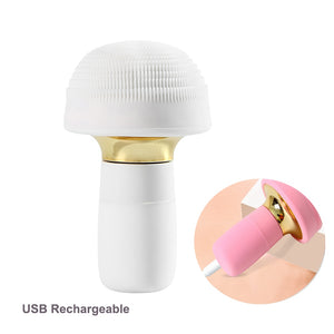 New Design Waterproof Electric Facial Cleansing Brush Ultrasonic Cleaner Exfoliating Blackhead Remover Face Massager