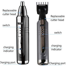 Load image into Gallery viewer, Electric Nose and Ear Trimmer 2 In 1 Face Care Hair Trimmer for Men Personal Care Tools Small Clipper with Cutting Guides