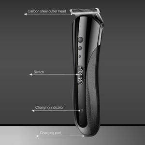 Electric Hair Clipper Moving Blade Adjustable Hair Cutting Machine USB Rechargeable Beard Ear Nose Shaver Hair Trimmer For Men