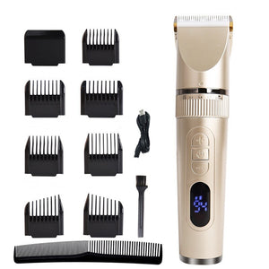 Hair Clipper Professional Electric Trimmer For Men With LED Screen Washable Rechargeable Shaving Hair Trimmer Beard Trimmer