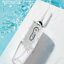 Load image into Gallery viewer, Portable Oral Irrigator Rechargeable USB Water Dental Flosser UV Sterilization 3 Modes Water Jet Floss Pick 220ml 4 Nozzle