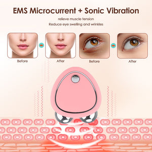 EMS Facial Massager Microcurrent Face Lift Machine Roller Skin Tightening Rejuvenation Beauty Charging Facial Wrinkle Remover