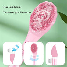 Load image into Gallery viewer, Electric Shower Brush Multifunction Long Handled Body Exfoliation Waterproof Anti-slip Automatic Bath Cleaning Massage Brush