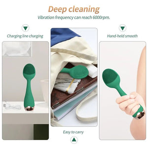 Facial Cleaner Waterproof Cleansing Scrubber Brushes Washer Massaging Machine Device Tool Care Supply For Woman Lady