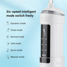 Load image into Gallery viewer, Portable Oral Irrigator Dental Water Thread For Teeth Cleaner Rechargeable Water Flosser 6 Cleaning Mode Mouth Washing Machine