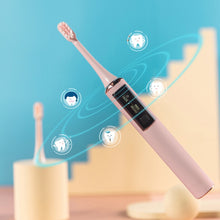 Load image into Gallery viewer, Ultrasonic Electric Toothbrush 5 Modes USB Rechargeable Adult Tooth Brushes Sonic Vibrating Deep Cleaning 3pcs Replacement Heads