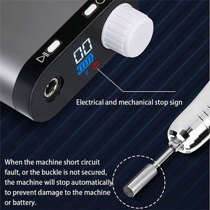 35000RPM Electric Nail Drill Rechargeable USB Nail Manicure Machine For Salon Portable Professional Nail Sander for Polish