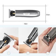 Load image into Gallery viewer, Electric Hair Trimmer 10w Powerful LCD Clipper 0mm Baldheaded Hair Clippers Barbershop Rechargable Adjustable Speed