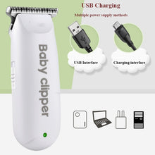 Load image into Gallery viewer, Baby Hair Clipper Professional USB Hair Trimmer Rechargeable Haircut Machine with 3pcs Limit Combs