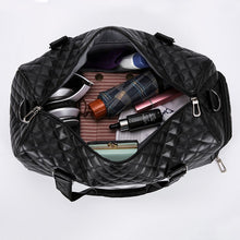Load image into Gallery viewer, Lingge PU Leather Men&#39;s Fitness Travel Bag Simple Large Capacity Shoulder Messenger Bag Multifunctional Design Unisex Handbag