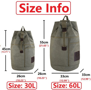 Mens Bag Outdoor Sports Duffle Bag  Rucksack Tactical Canvas Backpack  School Bag
