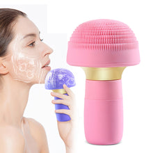 Load image into Gallery viewer, New Design Waterproof Electric Facial Cleansing Brush Ultrasonic Cleaner Exfoliating Blackhead Remover Face Massager
