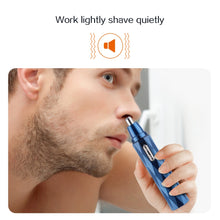 Load image into Gallery viewer, Electric Shaving Nose Ear Trimmer Safe Face Care Rechargeable Nose Hair Trimmer for Men Shaving Hair Removal Razor Beard