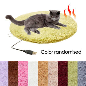 Pet Electric Blanket Heating Pad Dog Cat Bed Mat Pet Dog Sofa Cushions Thickened Soft Pad Blanket Cushion Car Blanket Mattress