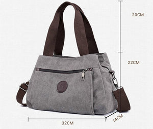 Women's Canvas Bag Handbags Shoulder Bags Messenger Bags Crossbody Bags Tote Large Capacity Work Bags For Women