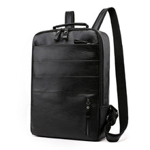 Load image into Gallery viewer, Business Backpacks For Men Waterproof PU Leather Laptop Bag Large Capacity USB Charging Rucksack Male Fashion Bagpack