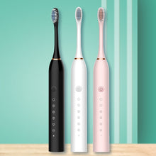 Load image into Gallery viewer, Ultrasonic Electric Toothbrush Rechargeable USB for Adults 6 Modes Sonic Electric Tooth Brush Teeth Whitening IPX7 Cleansing Heads
