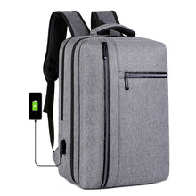 Load image into Gallery viewer, Men&#39;s Backpack With USB Charging Bag Waterproof Oxford Cloth Rucksack Male Business Travel Bagpack Reflective Strip Design