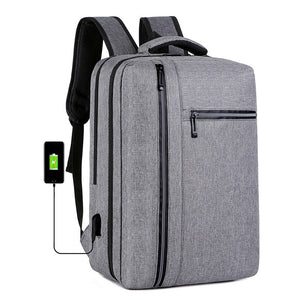 Men's Backpack With USB Charging Bag Waterproof Oxford Cloth Rucksack Male Business Travel Bagpack Reflective Strip Design