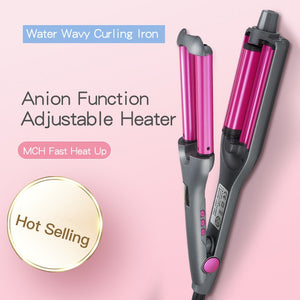Professional Hair Curler Waves Hair Styler 3 Barrels Adjustable Size DIY Curling Hair Iron Fluffy Waves Salon Styling Tools