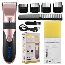 Load image into Gallery viewer, Professional Hair Trimmer Digital USB Rechargeable Hair Clipper for Men Haircut Ceramic Blade Razor Hair Cutter Barber Machine