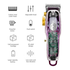 Professional Hair Cutting Machine Rechargeable Trimmer For Men Beard Barber Cordless Electric Shaver Easy Haircut