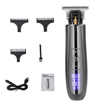 Load image into Gallery viewer, Portable Electric Hair Clipper For Men USB Rechargeable Trimmer LCD Display Barber Ceramic Blade Cutter Razor Shaver Machine