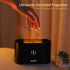 Flame Essential Oil Diffuser Air Humidifier Aromatherapy Fragrance and Scent Aroma Diffuser Electric Smell for Home Freshener