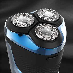 Cordless Wet Dry Electric Shaver For Men Beard Electric Razor Facial Powerful Rotary Shaving Machine Rechargeable