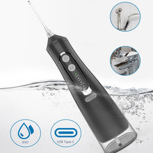 Load image into Gallery viewer, Newest Portable Oral Irrigator USB Charging Electric Dental Water Jet Flosser 310ml Water Tank Waterproof Tooth Pick Floss 4 Tip