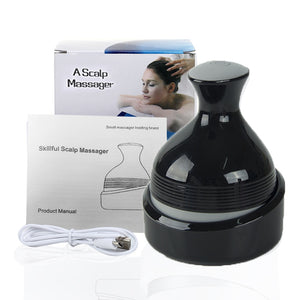 Electric Head Massage Device 3D Stereo Scalp Stress Relax Head Massage Tool Prevent Hair Loss Body Deep Tissue Kneading Massager