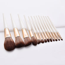 Load image into Gallery viewer, 13pcs cone Pearl White Makeup Brushes Set Loose Powder Eyeshadow Eyebrow Brush full face eyes Beauty Tool Kit Cosmetic