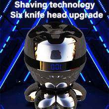 Load image into Gallery viewer, Men’s 6-in-1 Electric Head Shaver for Bald Men Cordless Rechargeable LED Mens Electric Waterproof Wet Dry Razor Grooming Kit