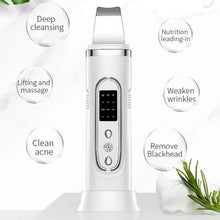 Load image into Gallery viewer, Ultrasonic Skin Scrubber Electric Facial Cleansing Pore Deep Clean Acne Blackhead Remover Peeling Shovel Beauty Machine