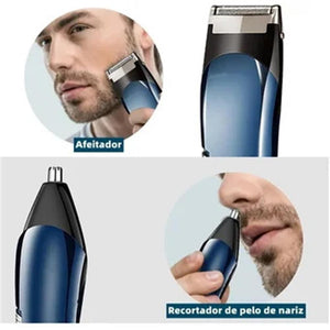 Multifunctional 6 In 1 Hair Clipper Various Cutter Heads Can Be Replaced Wireless Use Razor Not Washable